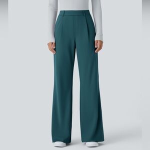 HALARA Teal Wide-Leg Women's Pants